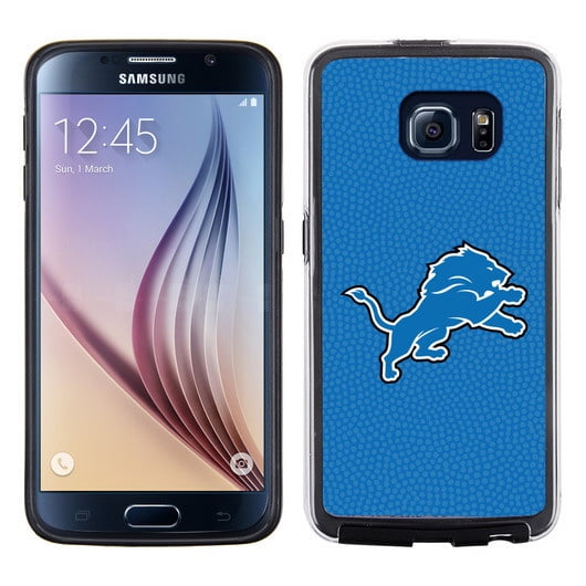 NFL Detroit Lions Football Pebble Grain Feel No Wordmark Samsung Galaxy S6 Case, Team Color