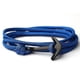 thumbnail image 5 of Pulsera de hombre con ancla de aleación negra, cadena de cuerda de nailon multicapa, P, 10, 5 of 5