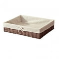 thumbnail image 1 of Woven Baskets Countertop Toilet Paper Handwoven Stackable Rectangular Organizer 40cmx30cmx9cm, 1 of 9