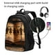 thumbnail image 2 of Easygdp Vintage Family History Book Mochila para Laptop de Viaje con Puerto USB, Mochila para Laptop con Puerto de Carga USB para Mujeres y Hombres, 2 of 7