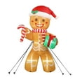 thumbnail image 3 of Hombre de jengibre inflable navideño con luces LED integradas, , de 2,4 m, ideal para decoración de exteriores, patio, regalos navideños y de, 3 of 8