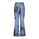 thumbnail image 5 of ICHUANYI Clearance Womens Elastic Waist Stretch Buttons Printing Thin Stretch Skinny Pants Trousers(Blue, L) ICHUANYI WER2023081107994, 5 of 8