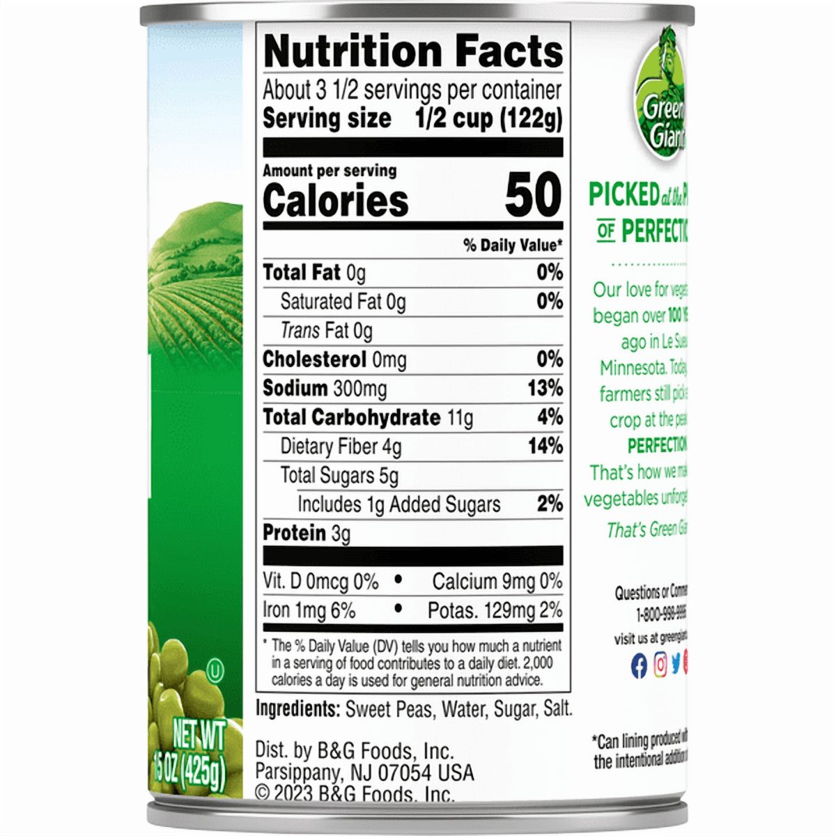 Green Giant Sweet Peas 15 oz (Pack of 4)