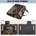 thumbnail image 5 of COEQINE Golf Cart Seat Towel Cover, Foldable with Carry Handle, Universal Fit for Most 2-Seater EZGO/Yamaha/Club Car, Quilted with 4 Front Pockets, Washable, Hunting Deer Woodland Camouflage, 5 of 8