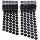 thumbnail image 1 of Puntos autoadhesivos, fuerte diámetro adhesivo, gancho trasero adhesivo, monedas de nailon, tiras de bucle con pegamento adhesivo resistente al agua, cintas para monedas (negro), 1 of 4