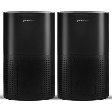 Powerful PuroAir HEPA Air Purifiers for Home Large Rooms - Covers 1,115 Black