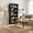 5 Tiers Black, variant on 3-Tier Bookcase with Adjustable Shelves，27.56"W x 11.83"D x 40.16"H Floor Standing Open Bookshelf with Wood Legs for Home Office, Living Room, and Bedroom Storage,Black