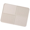 thumbnail image 4 of Plato de silicona Mat de secos Mat de drenadora Tapa de corte seco rápido Almohadilla sin deslizamiento para tazones de vajillas Café de comedor del beige, 4 of 8