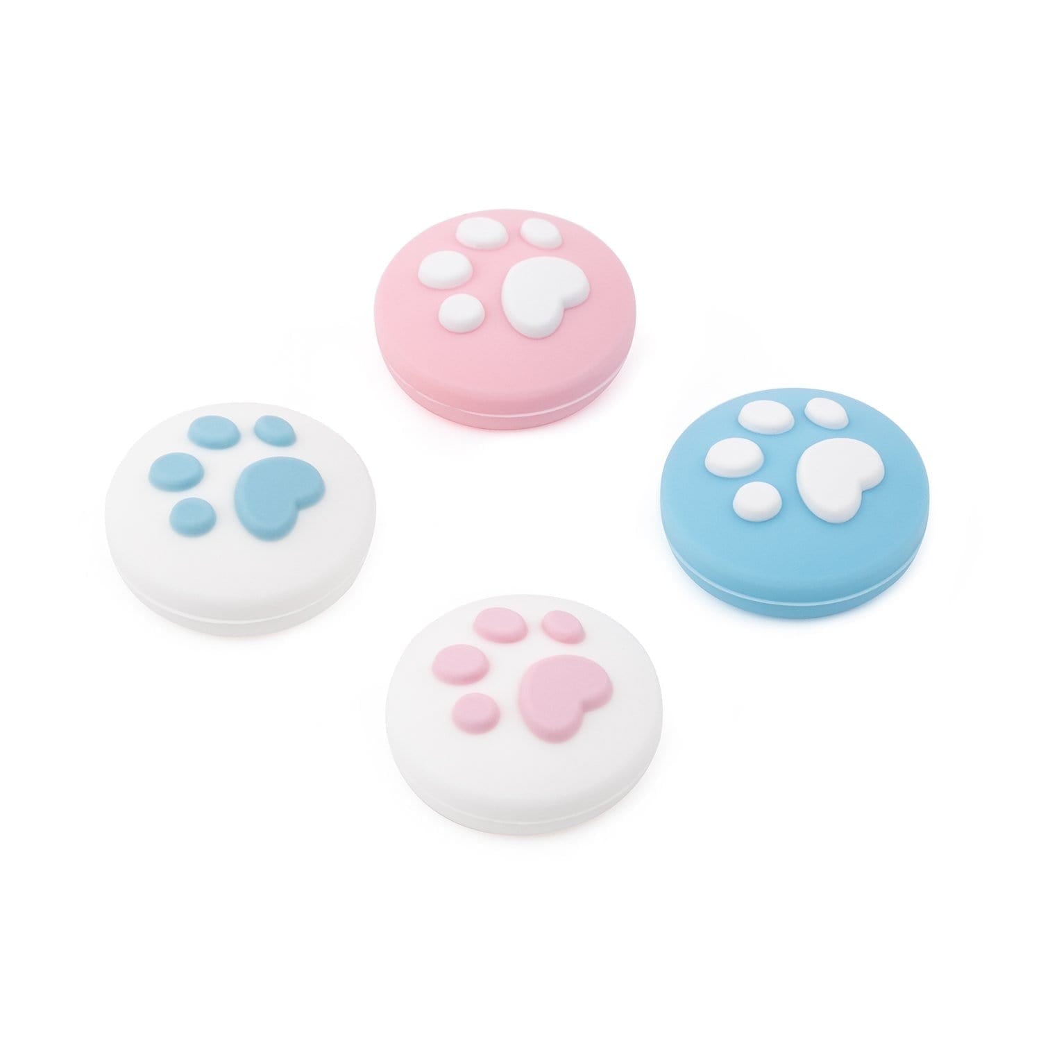 GeekShare Cat Paw Thumb Grip Caps Switch 1/OLED/Lite, Soft Silicone Joystick Caps Sets 4PCS