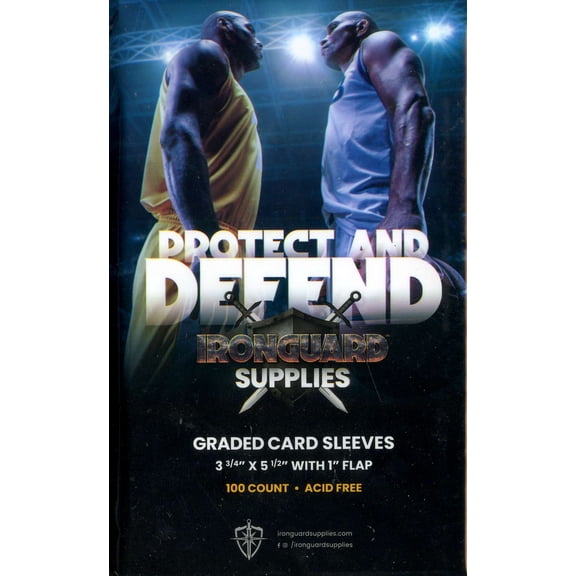 Ironguard Supplies Graded Card Sleeves (100) New