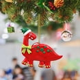 thumbnail image 3 of Festive Soft Clay Dinosaur Ornament for Christmas Tree Decoration and Celebration, 3 of 4