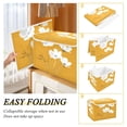 thumbnail image 2 of Yayeee Collapsible Cube Storage Bin with Lid Fabric Closet Decorative Basket with Handles, White Flowers, 2 of 7