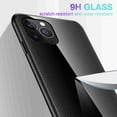 thumbnail image 7 of Dteck for Apple iPhone 14 Pro Max, Soft TPU Border Tempered Glass Back Cover Drop Resistant Scratch Resistant, Black, 7 of 7
