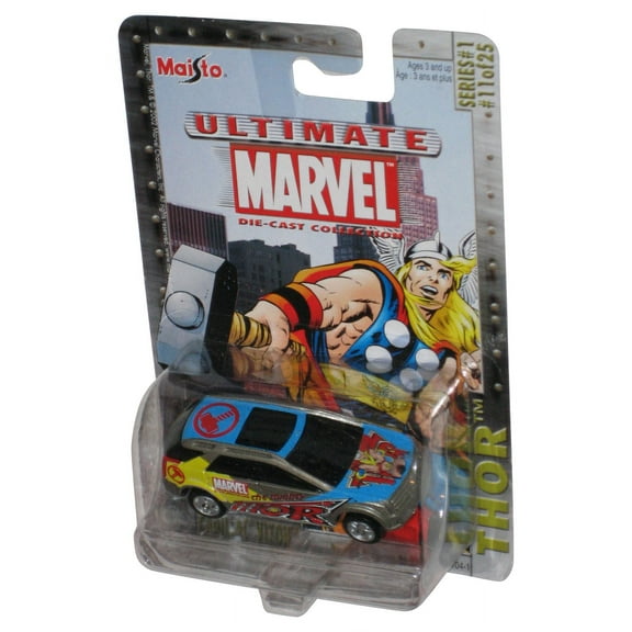 Marvel Ultimate The Mighty Thor (2002) Maisto Cadillac Vizon Series 1 Car #11/25