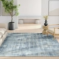 thumbnail image 5 of Well Woven Abstract Toronto Modern Brushstroke Flat-Weave Blue 7'7" x 9'10" Area Rug, 5 of 7