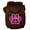 Brown, variant on Pet Dog Cat Hoodie Screen Printed, "Pink Argyle Paw"