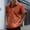 Orange#01, variant on Man Casual Solid-color Button Cardigan Short Sleeve Turndown Collar Blouse Shirt