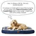 thumbnail image 5 of TOWN & COUNTRY LUXE CuddleTown Matisse Everwash® Pillow Pet Bed, Water Repellent Floor Pillow, Machine Washable Cover, Soft & Calming, Taupe, Large 44"x34"x4", 5 of 6