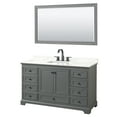 thumbnail image 5 of Wyndham Collection Wcs202060s-Qtz-Us3m58 Deborah 60" Free Standing Single Basin Vanity Set, 5 of 7