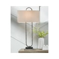 thumbnail image 2 of Signature Design by Ashley Contemporary Bennish Table Lamp Antique Silver Finish, 2 of 4