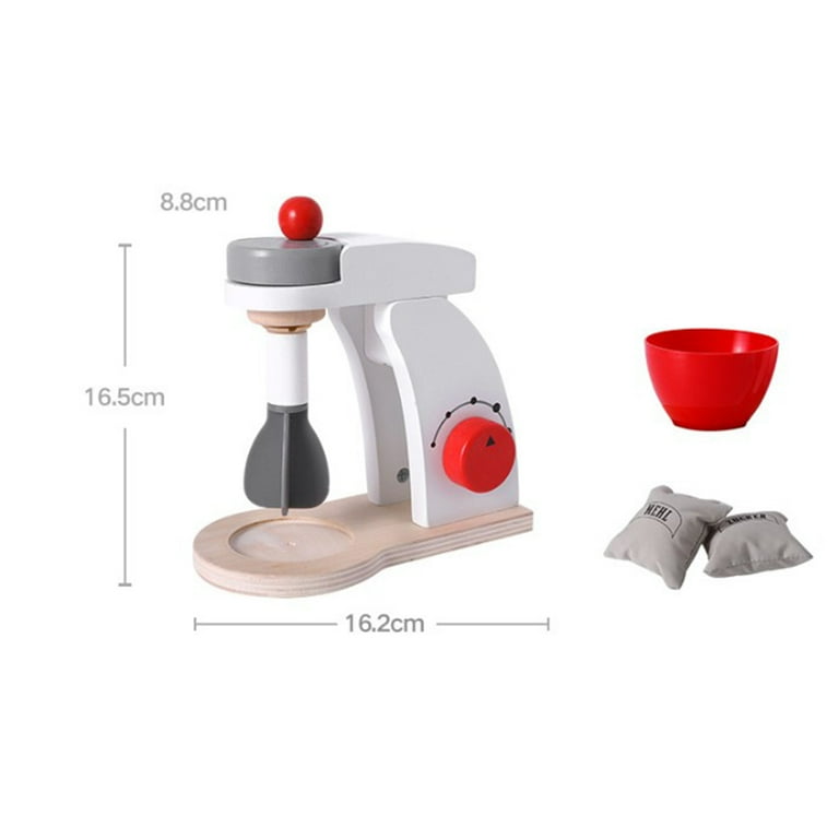 Wooden Mixer Toy- White