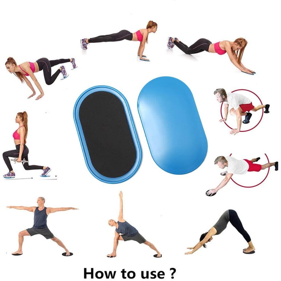 Exercise Core Sliders,Two Double-Sided Sports Slides Exercise on All Surfaces 