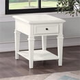 thumbnail image 3 of Charlestown Table d'Appoint en Bois Blanc Doux Style Ferme Moderne, 3 of 6