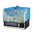 thumbnail image 7 of TSOVTHRID Butterfly Daisy Blue Sky Print Toaster Oven Cover Microwave Oven Dust Cover Oil-Proof Kitchen Appliance Protector Dirt and Fingerprint Protection, 20.9"W x 15.7"D x 12.4"H, L, 7 of 7