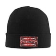 thumbnail image 2 of ZICANCN Knit Beanie Hat-Banner Header Attention Winter Cap Soft Warm Classic Hats for Men Women Caution Warning a Notice, 2 of 8