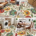 thumbnail image 6 of Bohemia Flowers Washable Area Rugs 3'x5', Color Vintage Pesley Floral Leaf Plant Pattern Low Pile Throw Living Room Rug Non-Slip Sturdy Edge Binding Carpet for Indoor Entryway Bedside Kitchen, 6 of 9