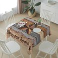 thumbnail image 6 of Western Texas Star Vintage Table Cloth Waterproof Tablecloths, Retro Farmhouse Gray Brown Wooden Tablecloth Dining Table Cover for Kitchen Party Tabletop Outdoor, Square Tablecloth 60x60 Inch, 6 of 9