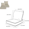 thumbnail image 2 of x Coussins de Patio à Assise Profonde pour Extérieur/intérieur, Ensemble de Rembourrage en Mousse Résiliente, Hydrofuges, Résistants aux Taches et aux Intempéries, Assise Profonde, Bas Chili, 2 of 7