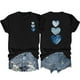 thumbnail image 2 of Fiudx Ofertas y Liquidaciones Camiseta de Manga Corta con Cuello Redondo y Estampado Informal a La Moda para Mujer, 2 of 3