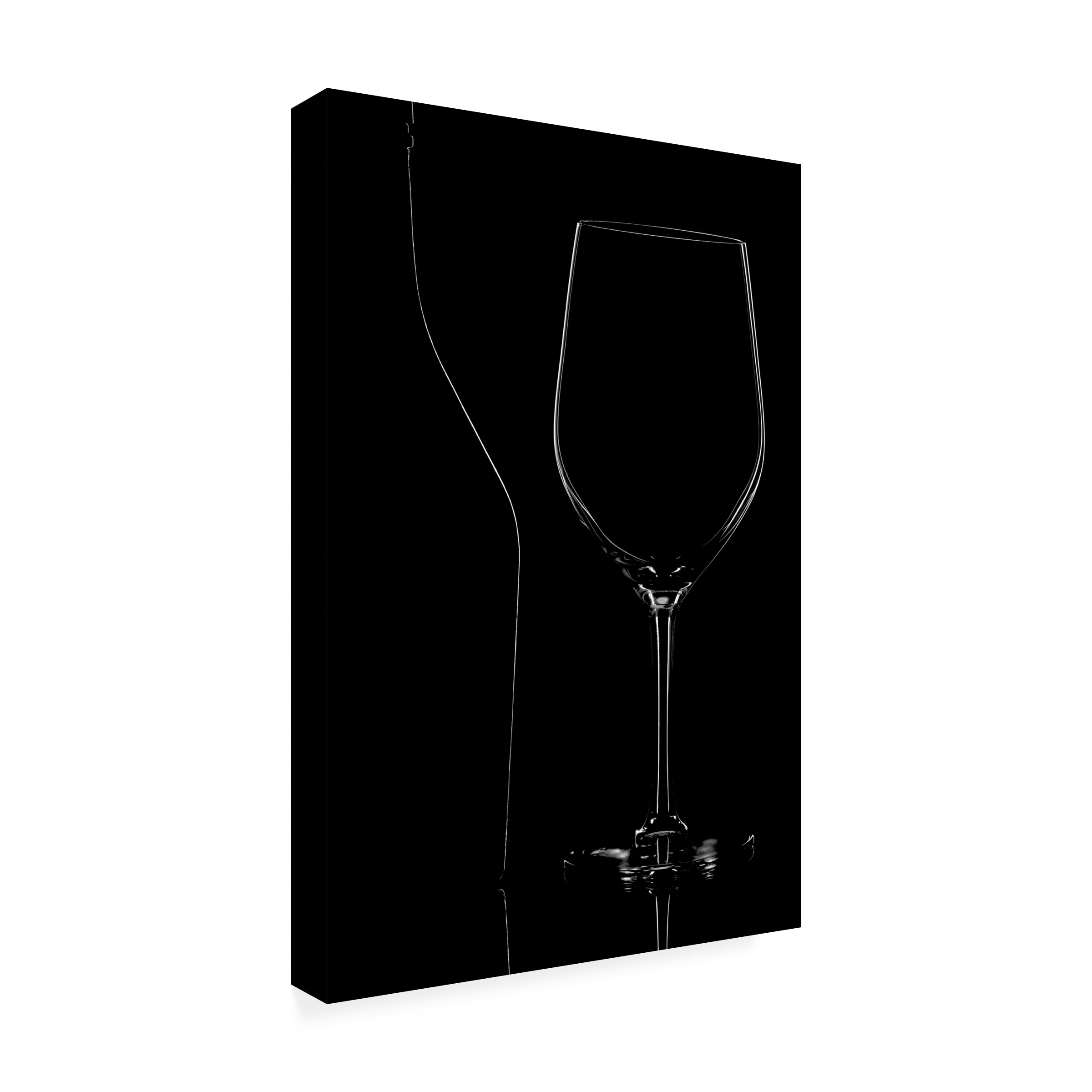 Mario Buzancic 'Wine Glass And Shadows' Canvas Art