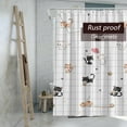 thumbnail image 4 of Plastic Shower Liner - Premium PEVA Shower Curtain Liner , Waterproof Shower Curtains for Bathroom (Little Cat, 70.8" x 70.8"), 4 of 4