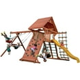 thumbnail image 2 of Playground One Original Playcenter with Wood Roof 5.5' - Green with Yellow Slide, 2 of 2