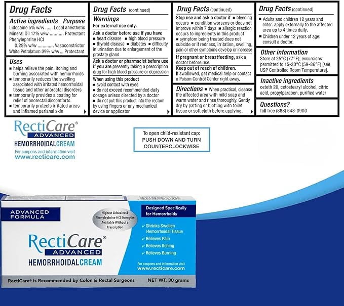 Recticare Advance 30 gm
