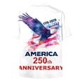thumbnail image 6 of Yindaity Patriotic Mens Shirts 250 Years 1776 2026 250th Vintage 4th July Independence Day T-Shirt(White,4XL), 6 of 6
