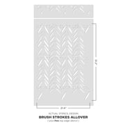 Brushstrokes Wall Stencil