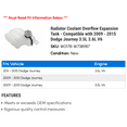 thumbnail image 2 of Radiator Coolant Overflow Expansion Tank - Compatible with 2009 - 2015 Dodge Journey 3.5L 3.6L V6 2010 2011 2012 2013 2014, 2 of 2