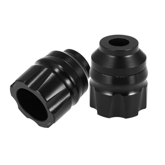 Pair Motorcycle Front Fork Frame Sliders Pad Protector Caps Motorbike Crash Pad Black