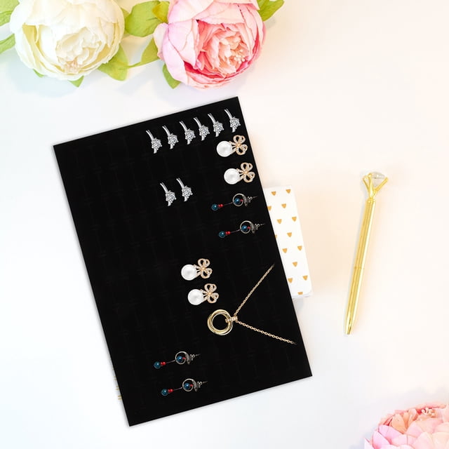 unbranded 11Ud Inserto De Esponja Negro Para Caja De Joyería Con Organizador Para Anillos Y Aretes