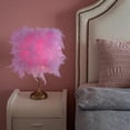 thumbnail image 1 of Pantalla de lámpara de plumas Salvador minimalista Rosa S para Decoración de fiesta, 1 of 10