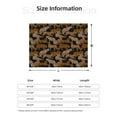 thumbnail image 5 of Disketp Leopard Print Flannel Blankets - Thick and Warm Blanket for Winter, Soft Fuzzy Plush King Blanket for All Seasons40"x30", 5 of 6