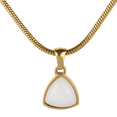 thumbnail image 2 of Collares para Mujer Oro 18k con Piedra de Nacimiento, LuckyLy Acero Inoxidable Baño Oro 18k, Cadena y Dije – Joyería ideal como Regalos para Mujer Cumpleaños y Regalos para Mamá Navidad, blanco Marzo, 2 of 7