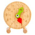 thumbnail image 1 of Reloj De Madera, Juguete De Tiempo De Enseñanza, Reloj De Aprendizaje De Madera, Juguete Cognitivo Para Niños, Juguete Educativo De Aprendizaje Temprano Para Bebés Y Niños Inevent FN007022-02, 1 of 6