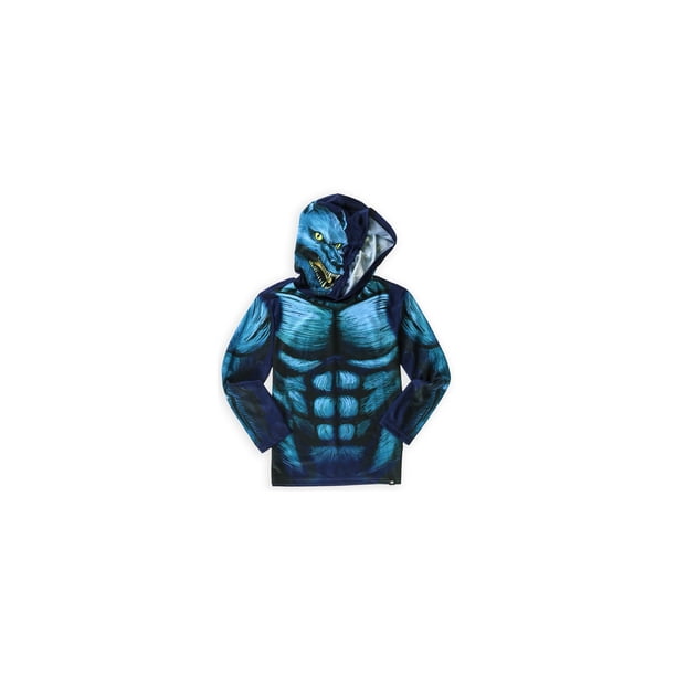 BROTHERS Sudadera con capucha y estampado de personajes para niños, azul, XXS (6)