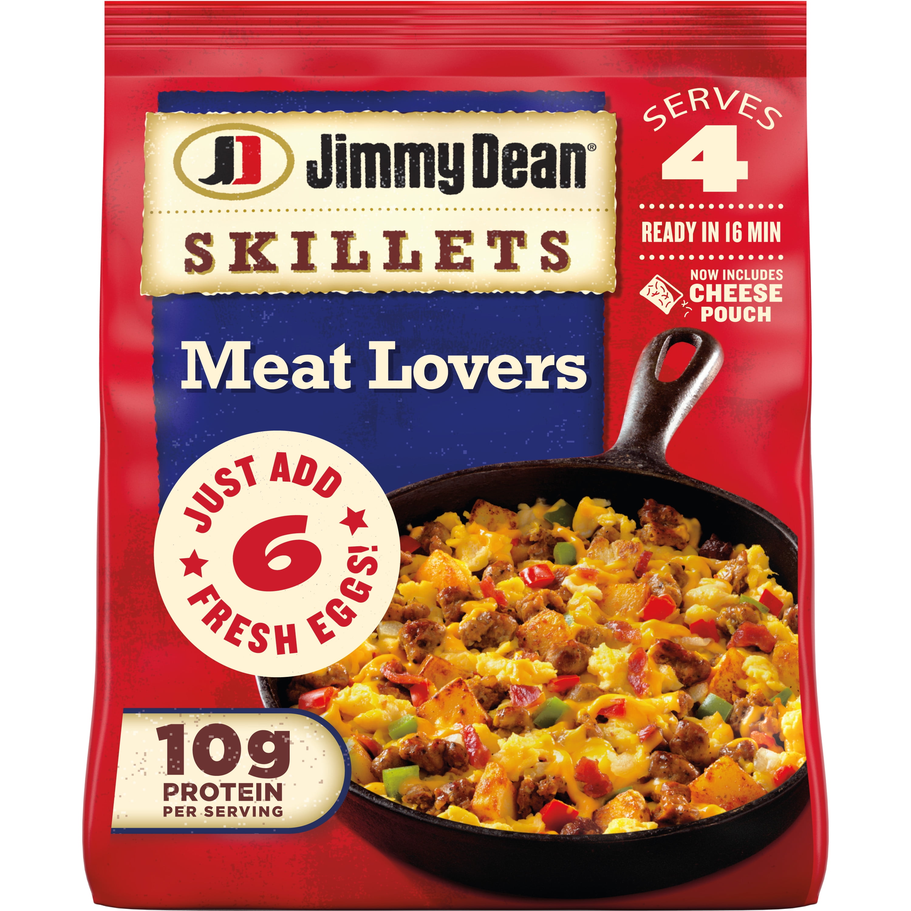 Jimmy Dean Meat Lovers Breakfast Skillet, 16 oz (Frozen)