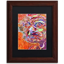 Trademark Fine Art "Chairman Of A 1966 Draft Board" Canvas Art by Josh Byer, Black Matte, Wood Frame