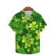 thumbnail image 5 of Blusa y camisa de manga corta con cuello vuelto para hombre Camisa de manga corta estampada para el Día de San Patricio Tops casuales con cuello vuelto Camisa Blusa Tops para hombre, 5 of 5